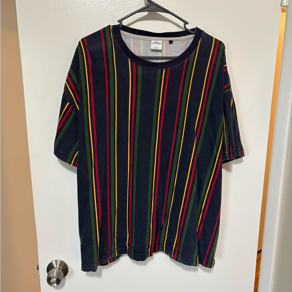Urban Outfitters Men’s Striped Multicolor T-Shirt